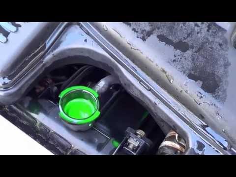 Car Coolant / Anti-Freeze Replacement DIY Maintenance on Mazda Familia