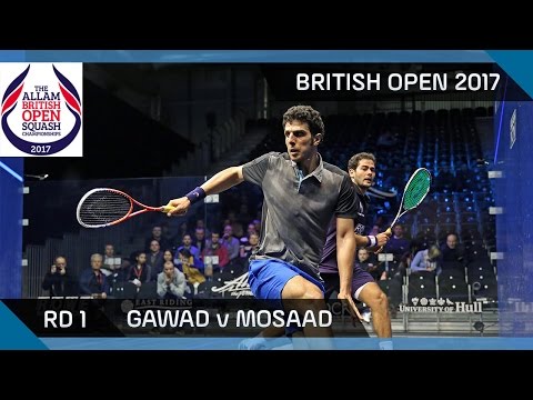 Squash: Gawad v Mosaad - British Open 2017 Rd 1 Highlights