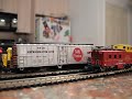 Santa Fe N Scale train #1 uncouples