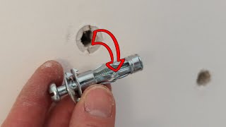 How to remove hollow wall anchors properly - Comment retirer proprement CHEVILLE MOLLY PLACO