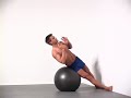 4 Swiss Ball Side Crunch
