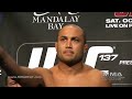 MMA HEAT brings you the weigh-in and face-off between UFC 137 headliners BJ Penn and Nick Diaz. Things heat up and Dana White has to step in to break the two up. They will fight October 29th, 2011 in Las Vegas, NV. Be sure to visit www.MMAheat.com for more interviews and archived episodes of our 1 hour TV show. Nós falamos Português! * We're on Facebook: www.facebook.com * Follow MMAheat on Twitter: www.twitter.com * Follow Karyn on Twitter: www.twitter.com