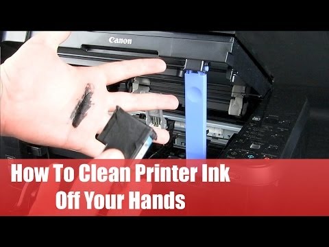 how to remove printer ink from skin