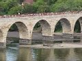 35W Bridge Collapse: Sightseers on Stone Arch Bridge 8-12-07