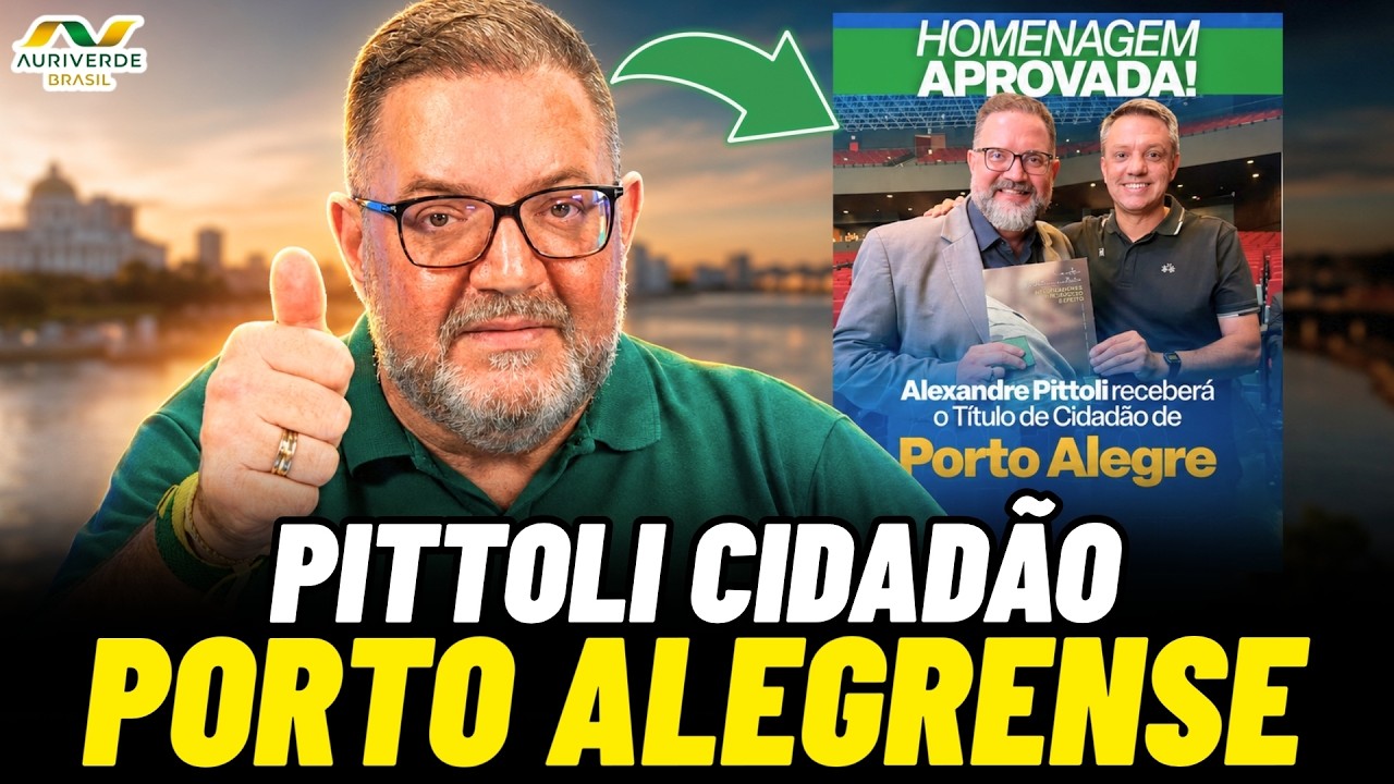 Alexandre Pittoli receberá "Título de Cidadão de Porto Alegre"