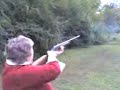 Aunt shooting shotgun