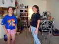 me and ashley playing out sally that girl..i'm sally...and patty...ashley is the man.