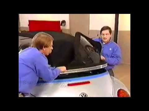 VW New Beetle Convertible 2003-2010 – Convertible top outer shell DIY, how to remove and adjust