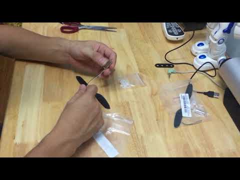 Unboxing and test Gear Box 820 Coreless CW Motor + Propeller Combo Set For RC Models DIY