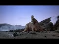 Lucha entre Ceratosaurus y Triceratops: Hace un millón de añ Lucha entre Ceratosaurus y Triceratops: Hace un millón de añ