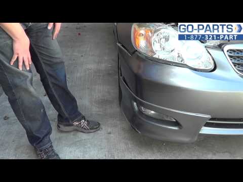 Replace 2003-2008 Toyota Corolla Bumper Cover, How to Change Install 2004 2005 2006 2007