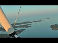 Flying south along the coast
