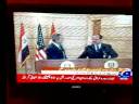 Funny Bush... shoe thrown at bush in iraq during press conference in baghdad.... LOL.mp4
