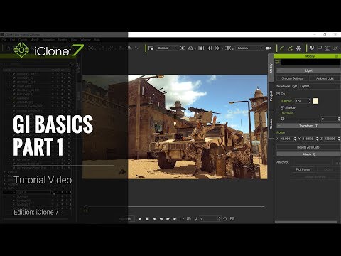 iClone 7 Tutorial - GI Basics Part 1