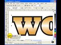 Gold Plated Text effect in CorelDraw X3