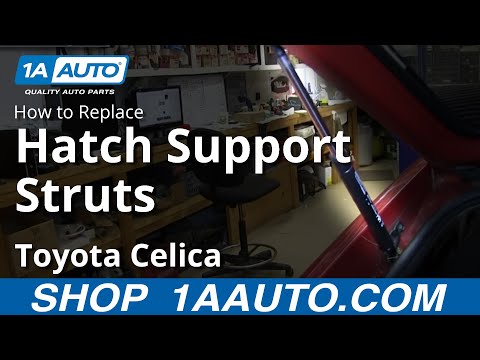 How To Install Replace Fix Sagging Rear Hatch Support Struts 2000-05 Toyota Celica