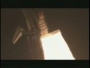 Shuttle Launches over the Moon