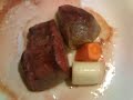 Lombo de venado con froitas e verduras