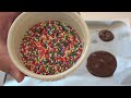 tinyurl.com tinyurl.com tinyurl.com Ingredients 180g block dark chocolate, chopped 200g block milk chocolate, chopped 1/3 cup hundreds and thousands ENJOY! ~ Nicko Intro theme to Nicko's Kitchen is from TwistedTime01 and Bertofski Music from Nicko's Kitchen is from www.incompetech.com Used with permission