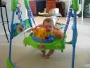 Emily in Jumperoo - 7 months