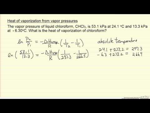 how to determine vapor pressure