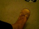 My well worn ans stinky yellow ballet flats