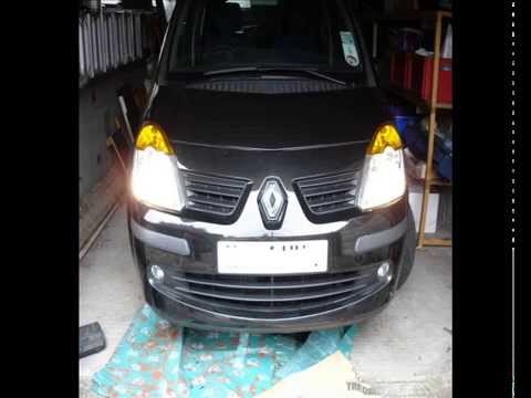 how to change a headlight bulb on a renault modus