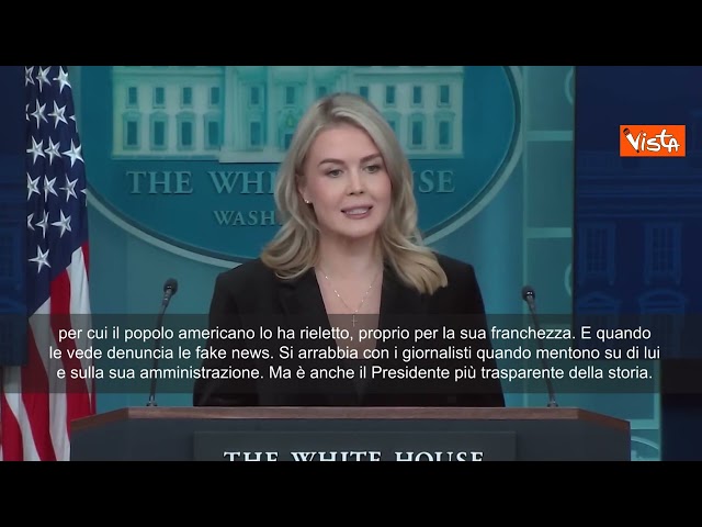 Portavoce Casa Bianca: Giornalista chiamata Piggy? Stampa dovrebbe apprezzare franchezza Trump