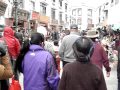Circumambulating the Jokhang Monastery In Lhasa, Tibet.