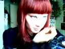 Simple gothic make up