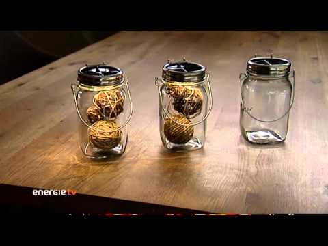 Sonnenglas - Solarlampe im Einmachglas
