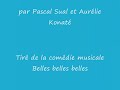 une chanson de claude fran�ois reprise par pascal sual et aur�lie konat� (qui a fait la star academy 2) a l'occasion de la com�die musicale belle belles belles
en novembre 2003