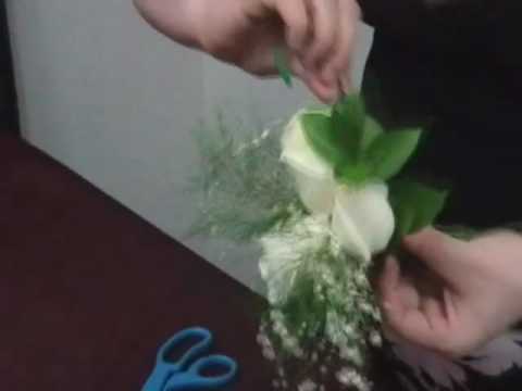 how to fasten a wrist corsage