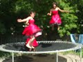 brides maids on trampolines brides maids on trampolines