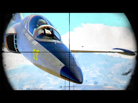 SNIPERS VS JETS (GTA 5 Funny Moments)