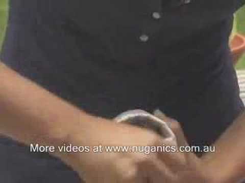 Willi Galloway - More videos at http://www.nuganics.com.au The beautiful Willi Galloway from eHow shows us how to make newspaper pots. http://www.ehow.com/members/Willi.html.