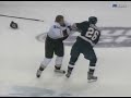 Travis Moen vs B.J. Crombeen Nov 21, 2008
