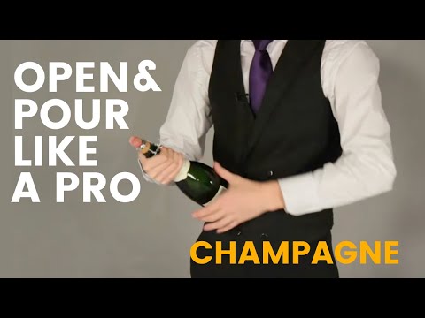 how to open champagne