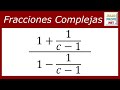 Simplificación de una fracción compleja