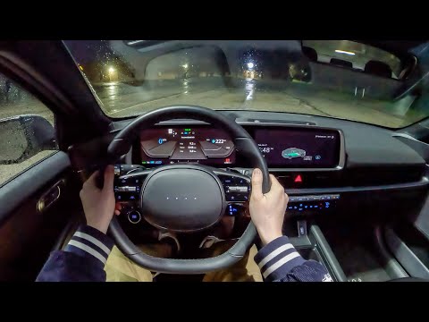 2023 Hyundai Ioniq 6 SE - POV Night Drive (Binaural Audio)