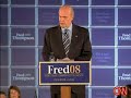 Fred Thompson Speaks to SC Supporters  Primary Day 01-19-08