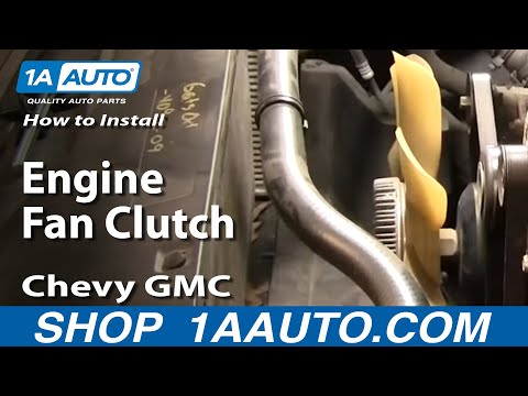 How To Install Replace Engine Fan Clutch Chevy GMC Silverado Sierra Tahoe Yukon 96-04 1A Auto.com