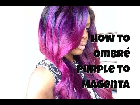how to ombre purple