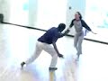 Training Capoeria with Batista and Lauren