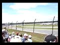 Cars drive by fast at Nascar
