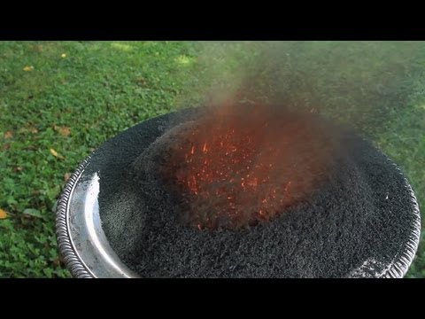 chemical - Subscribe to KGBsurvivalist - http://www.youtube.com/user/KGBsurivalist chemistry experiment. Ammonium Dichromate (NH4)2 Cr2O7) Reaction My 2nd channel: http...