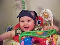 Jason in his bouncer laughing Jason in his bouncer laughing