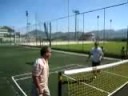 zico em sua primeira partida  de footsack