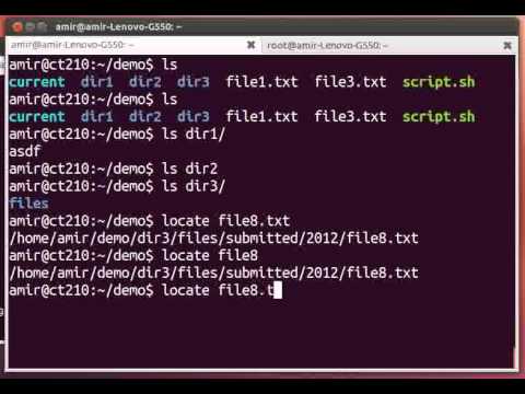 how to locate a file on linux