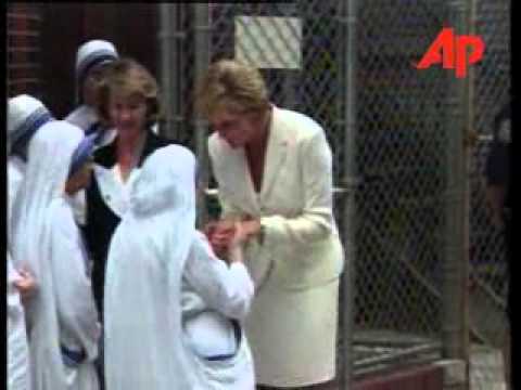 Princess Diana with Mother Teresa in New York City